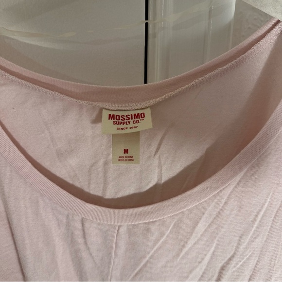 Light Blush Pink Ruffle Sleeve Top Blouse Target Medium Soft Flowy Tie Cropped - Picture 12 of 12